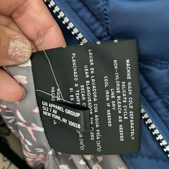 Marc New York Andrew Marc - Navy Blue Quilted Puffer Jacket - Sz Small - Picture 11 of 12